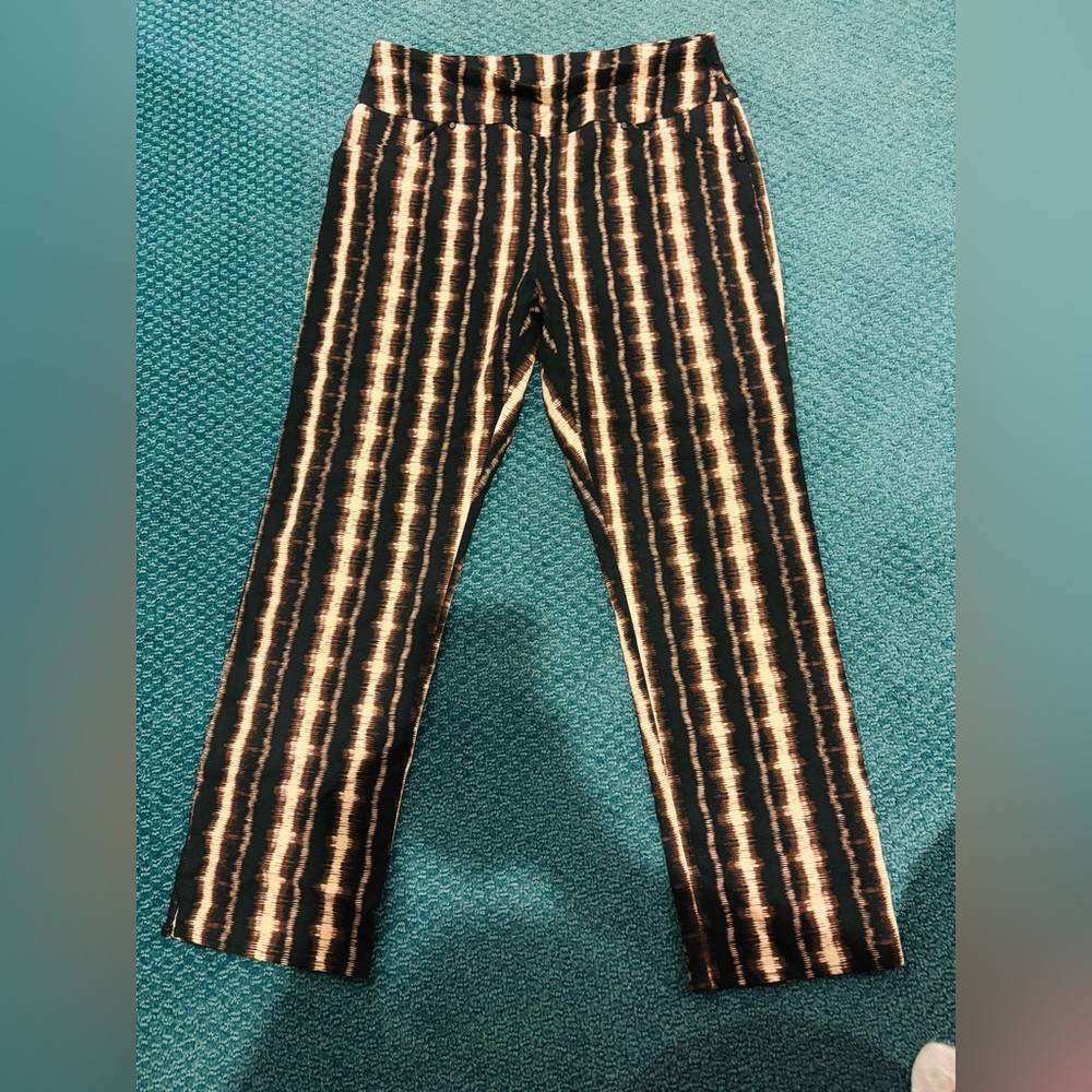 INC International Concepts Black and Tan Patterned Pants